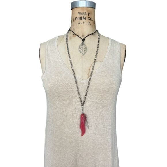 OYSHO Beige Knit Sleeveless V-Neck Dress Size M - Picture 2 of 7